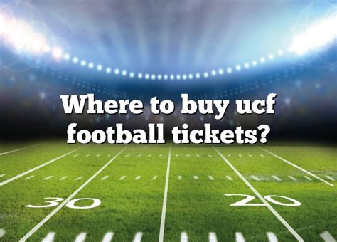 How do I buy UCF football tickets